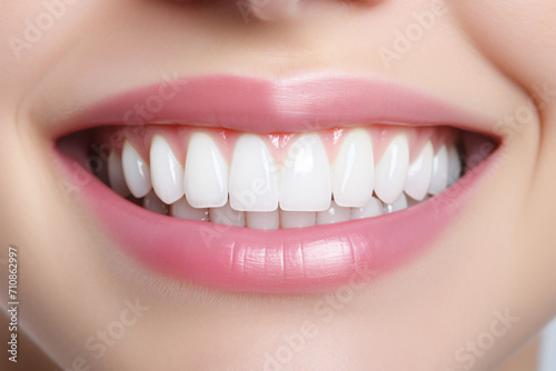 Smile makeovers teeth whitening, in the style of minimalistic compositions, spontaneous gesture, macro perspectives, light white