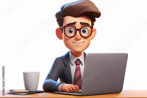 businessman with laptop