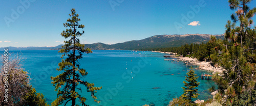 Landscape of Lake Tahoe, California-Nevada border, United States photo