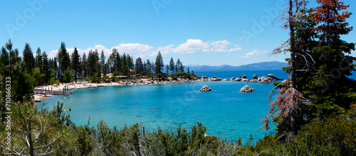 Landscape of Lake Tahoe, California-Nevada border, United States