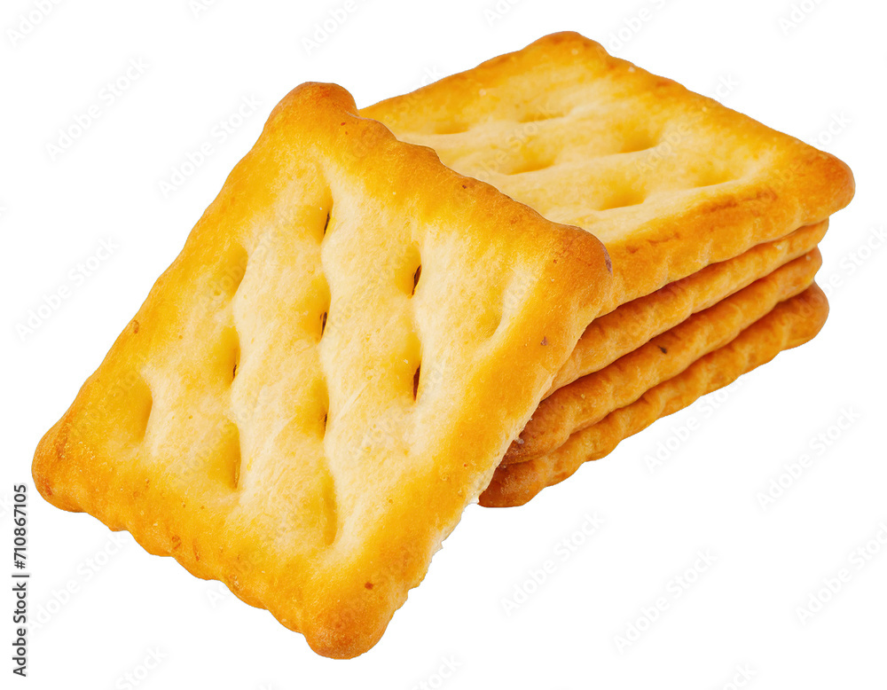 delicious crackers - isolated