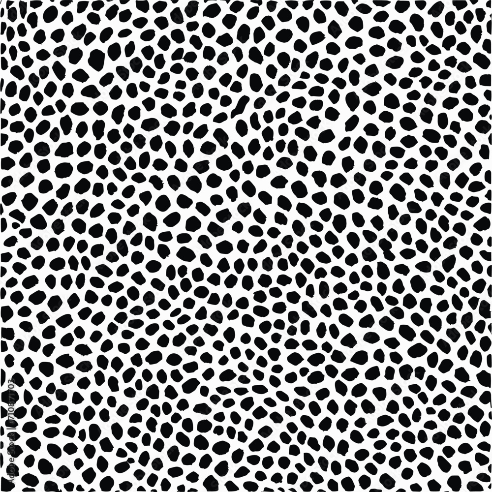 Dotted leopard pattern seamless vector illustration