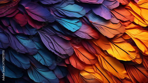 Wallpaper Mural colorful background, banner background, feathers, texture background  Torontodigital.ca