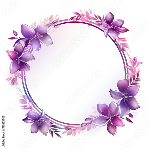 Water Color flower frame
