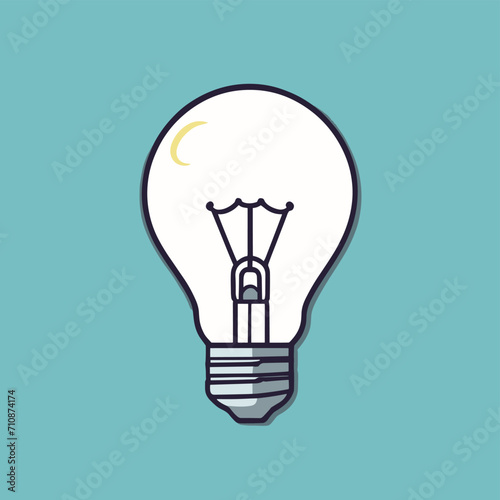 Light bulb illustration creative idea concept design