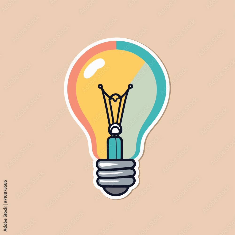 Light bulb illustration creative idea concept design Light bulb illustration creative idea concept design