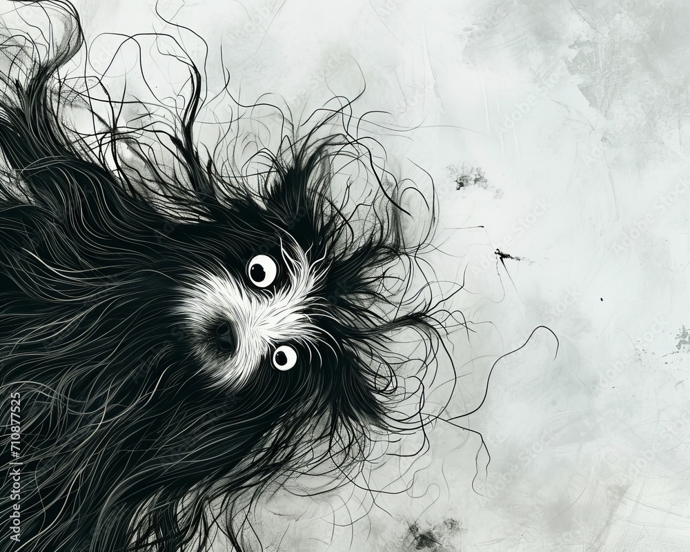 Artistic image in the style of expressive texture