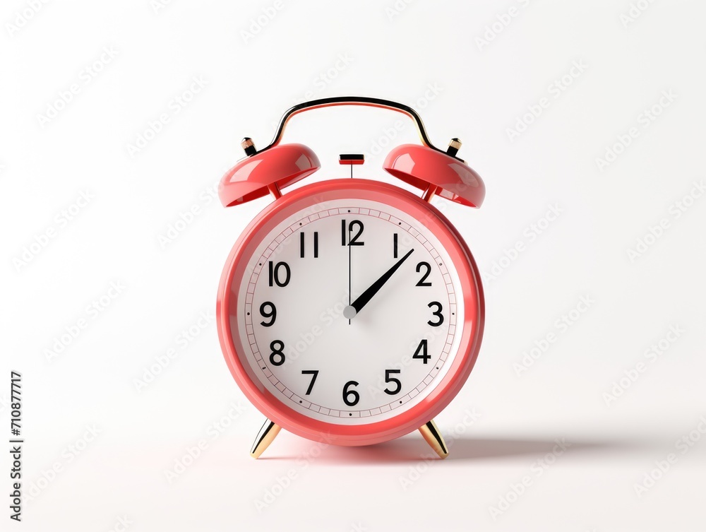 retro alarm clock bell on white background retro alarm clock bell on white background