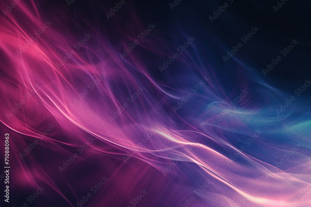 purple black and pink curves and glimmer gradient abstract grainy background wallpaper texture with noise web banner design header - obrazy, fototapety, plakaty 