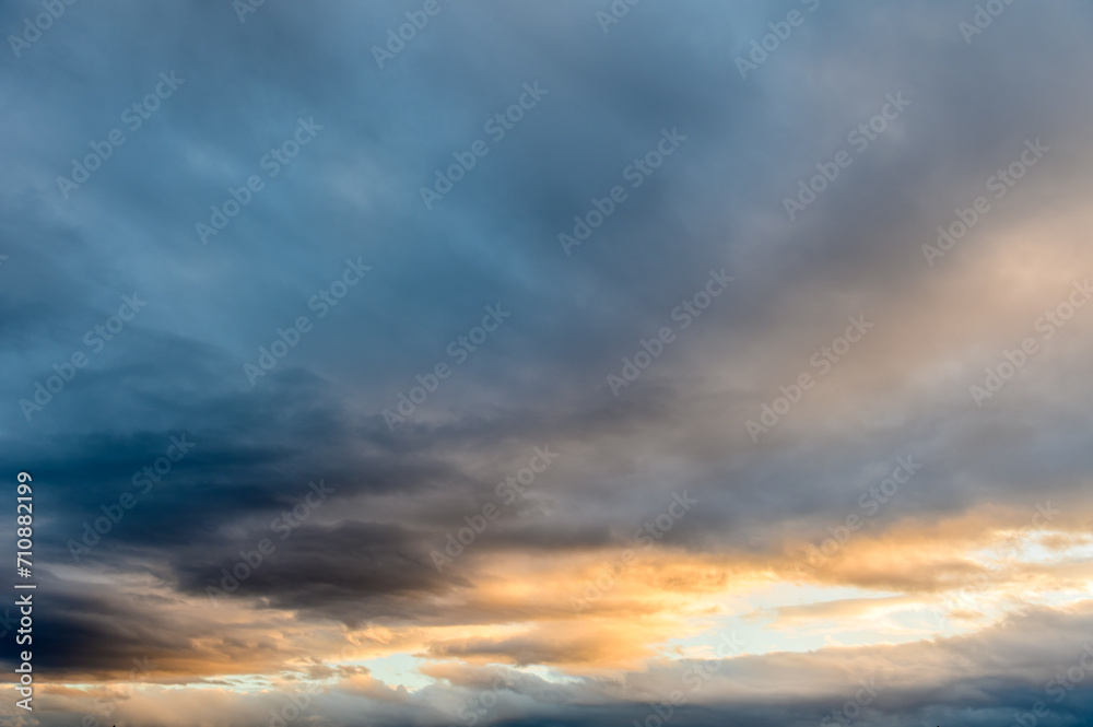 dramatic sky at sunset in winter in Cyprus 4