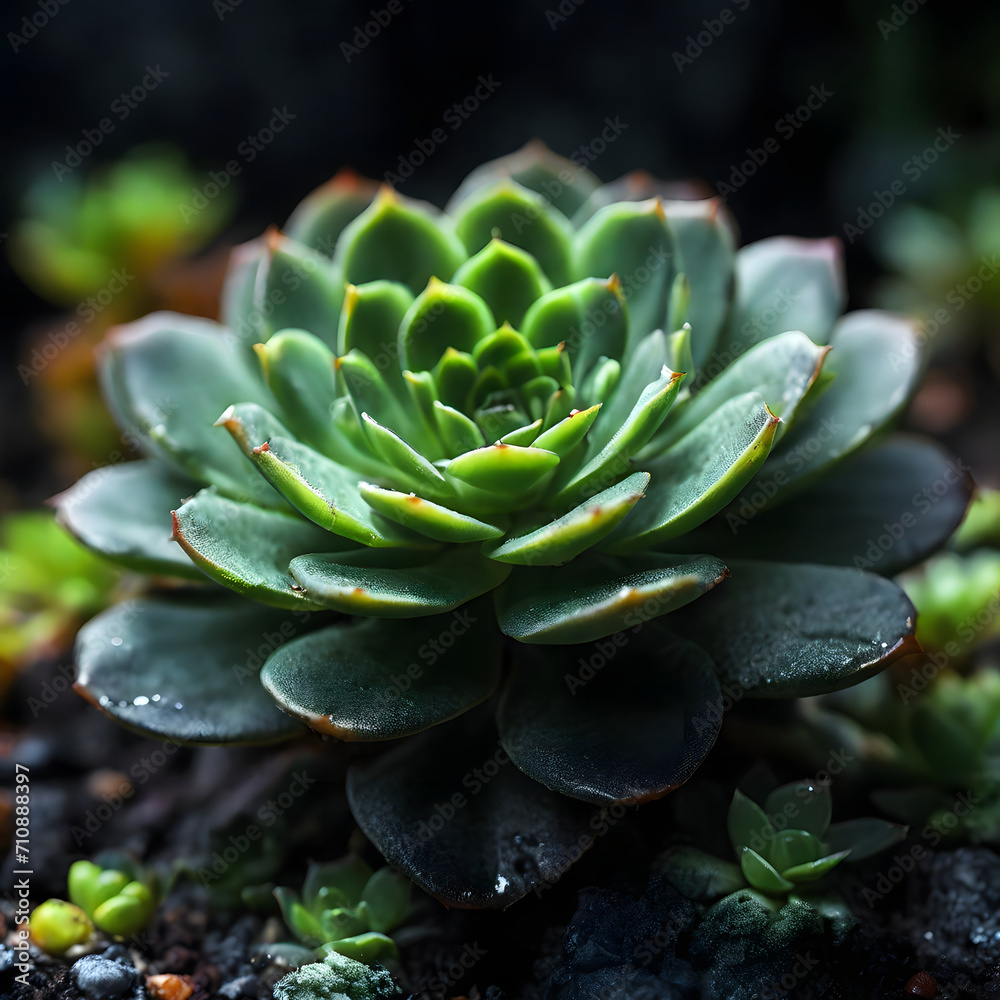 Minimalist Macro Green Succulent Minimalist Macro Green Succulent