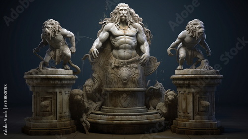 statues of ancient deities