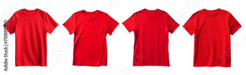 isolated illustration of red t-shirts. Created with Generative AI