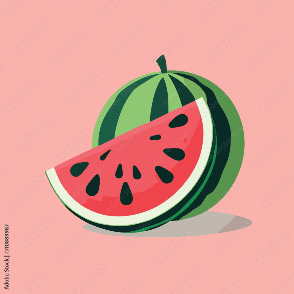 Watermelon cartoon vector illustration Watermelon cartoon vector illustration