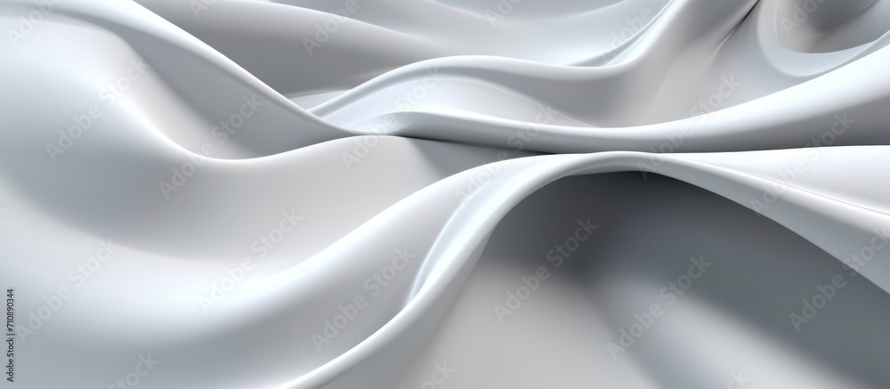 abstract wavy white fabric texture background
