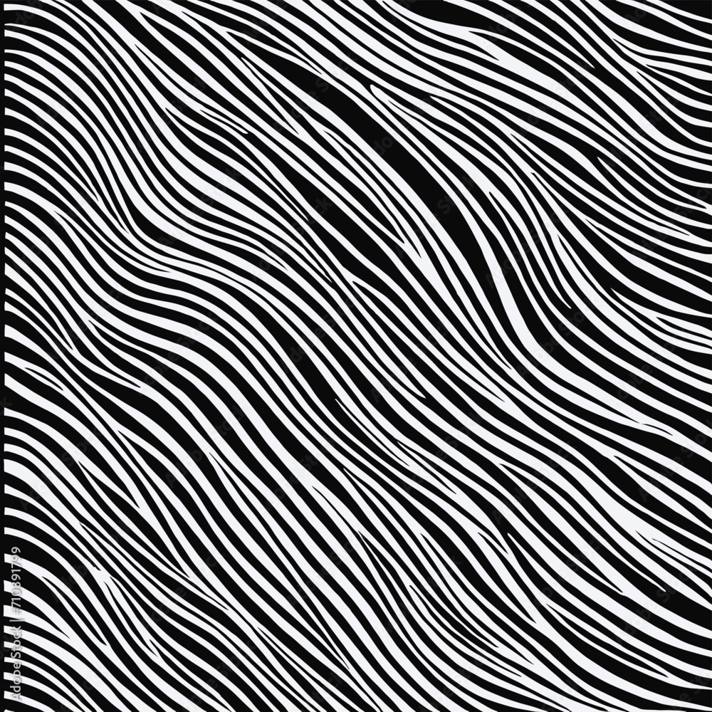 Zebra pattern stripes texture illustration