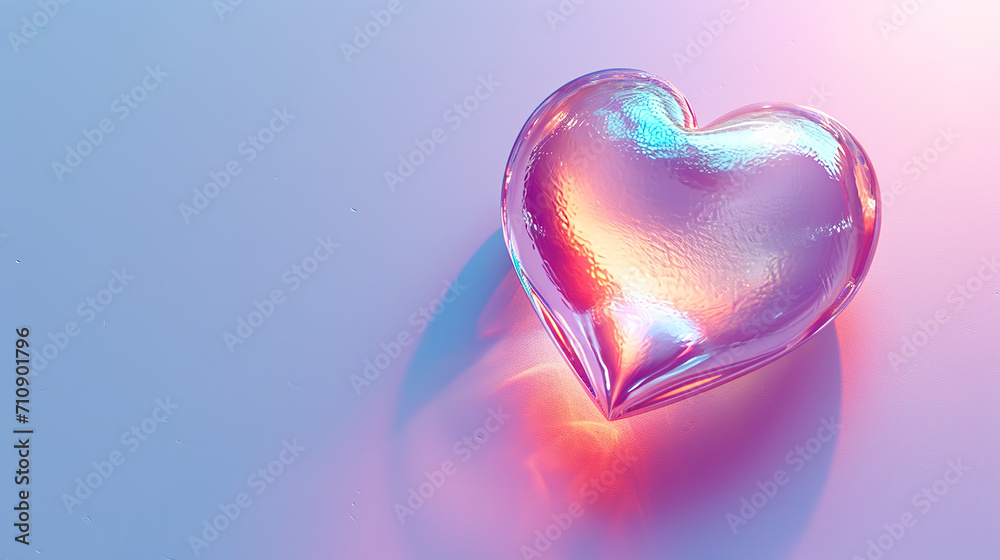 Valentines day background with transparent hearts.	
