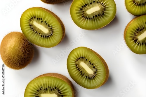 kiwi slices on white © FAVOUR