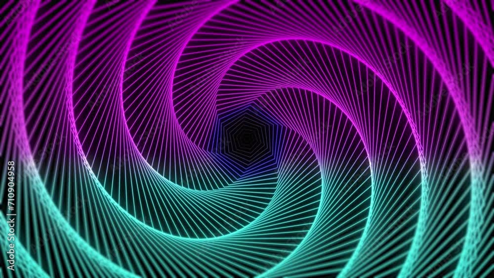 looping abstract neon dynamic geometric background 4K animation in sci-fi style looping abstract neon dynamic geometric background 4K animation in sci-fi style