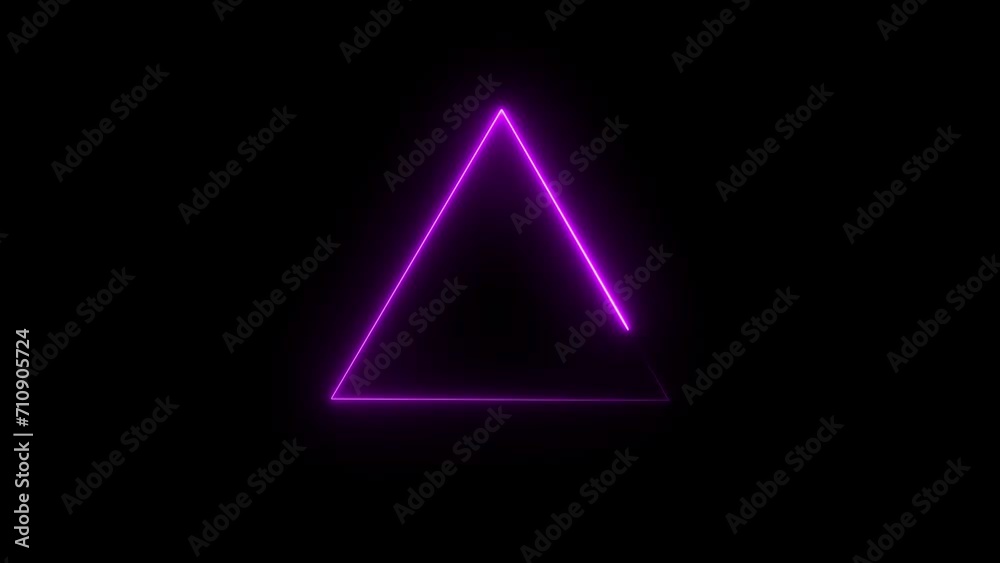 Purple color neon light frame animation in retro style. Seamless looping background 4k video footage Purple color neon light frame animation in retro style. Seamless looping background 4k video footage