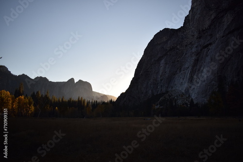 sunset in the mountains