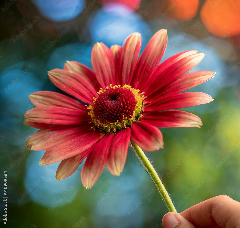 Obraz premium red gerbera flower