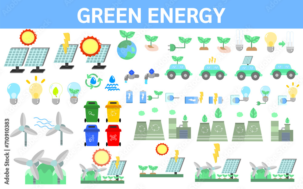 green energy Vector illustration