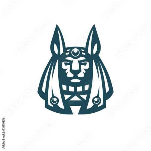 anubis mascot logo design vector