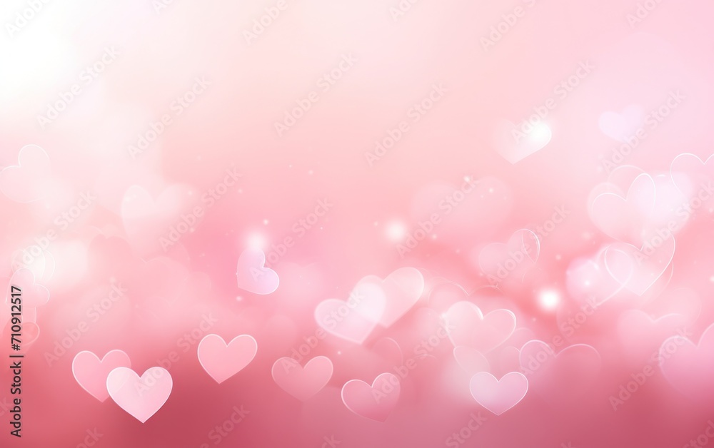pink background with a bunch of hearts