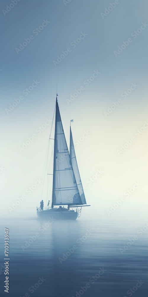 Foggy Morning Sailing