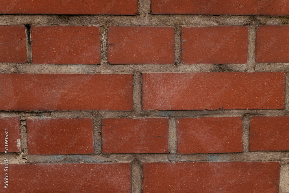 Red grunge brick wall, abstract background texture Red grunge brick wall, abstract background texture