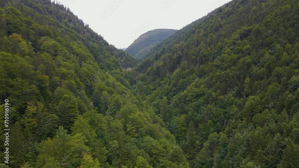 Drohnenflug über den Bergen in schöner Landschaft
Drohnenflug über den Bergen in schöner Landschaft