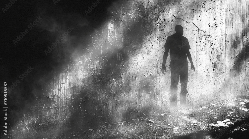 Obraz premium Psychedelic background with a textured wall