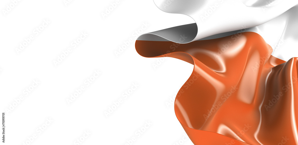 3d rendering of a Poland flag 3d rendering of a Poland flag