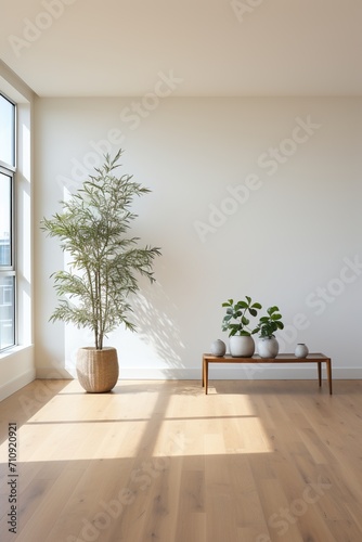 Indoor plants in a modern living room