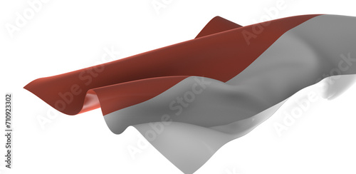 Red white wave abstract wal...