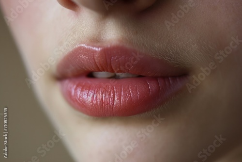 Close-up of woman's lips