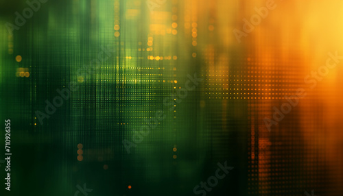 Elegant Green and Gold Geometric Abstract Background