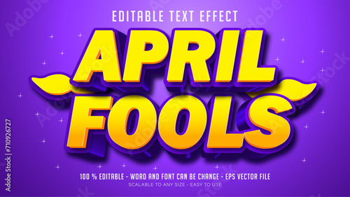 april fools editable text effect