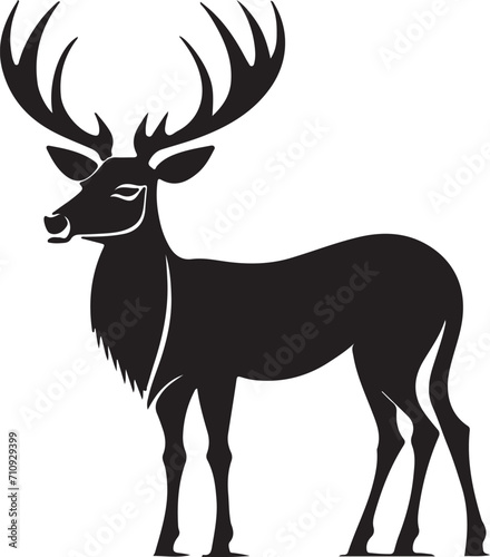 deer silhouette vector © Shajamal