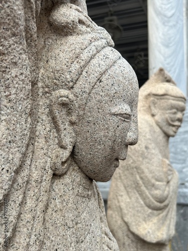 Esculturas en Bangkok, Templo del Buda Tumbado