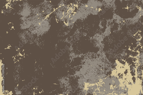 grunge texture vector background, distressed grungy vintage design, old scratched grime paper or canvas textured illustration in brown and gray earthy colors