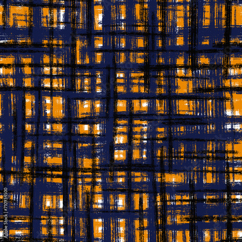 Abstract handmade seamless graphic pattern.
