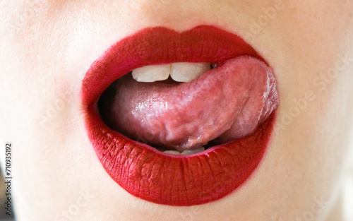 Fotografie Sexy Red Lips