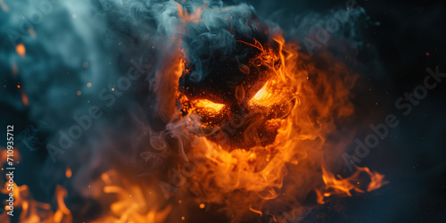 Burning fire in the form of a evil monster © Marc Andreu
