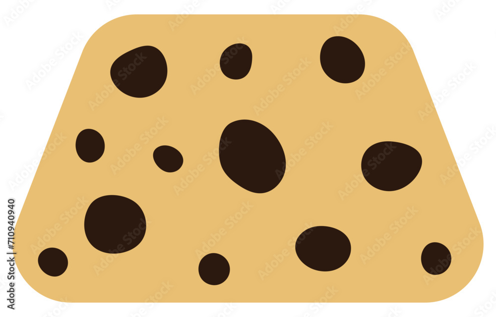 Fototapeta premium Chocolate chip cookies cartoon. Vector illustration. 