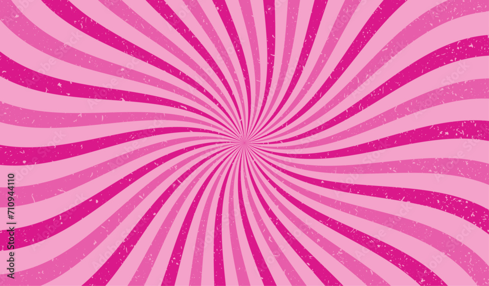 Sun ray groovy. Sun rays background. Radial burst. Sunburst pattern. Beams line. Radiate sunlight. Comic effect texture. Retro pop art stripe. Starburst vintage. Round line. Vector illustration