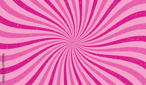 Sun ray groovy. Sun rays background. Radial burst. Sunburst pattern. Beams line. Radiate sunlight. Comic effect texture. Retro pop art stripe. Starburst vintage. Round line. Vector illustration