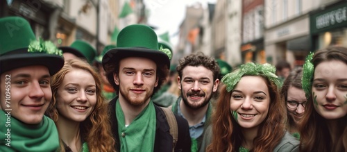 young people celebrate St. Patrick's Day