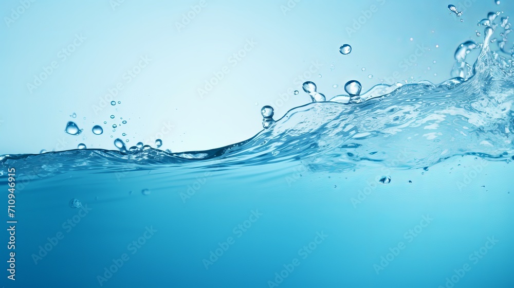 The background is covered in splashes of fresh water The background is covered in splashes of fresh water